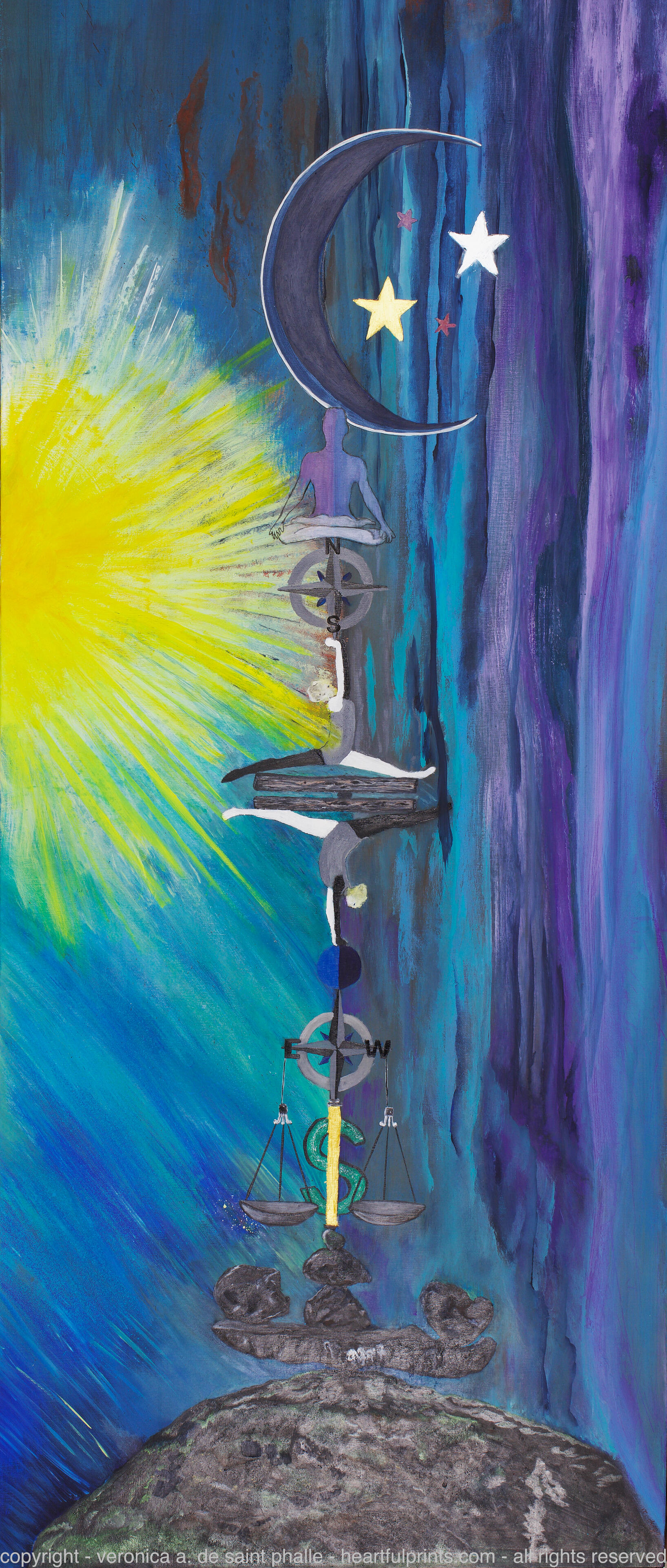 Veronica de Saint Phalle - “Balance” - acrylic on canvas